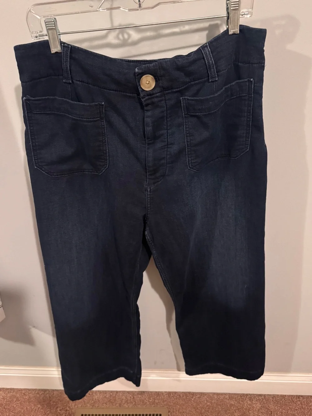 Maeve The Colette Knit High-Rise Wide-Leg Jeans - Size 32 - Picture 3 of 9